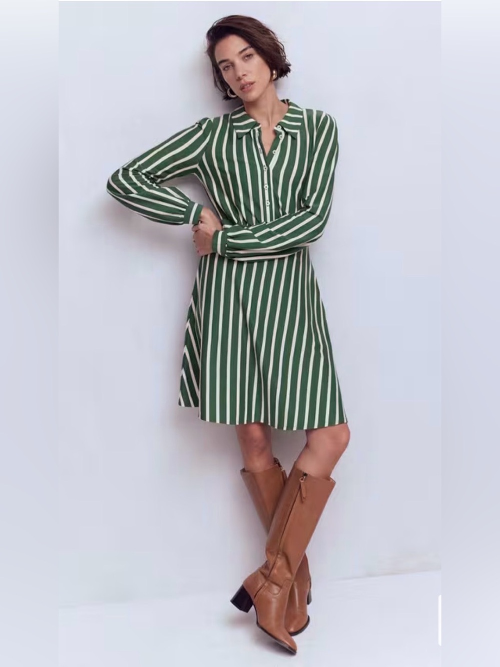 Boden Orla Short Jersey Shirt Dress